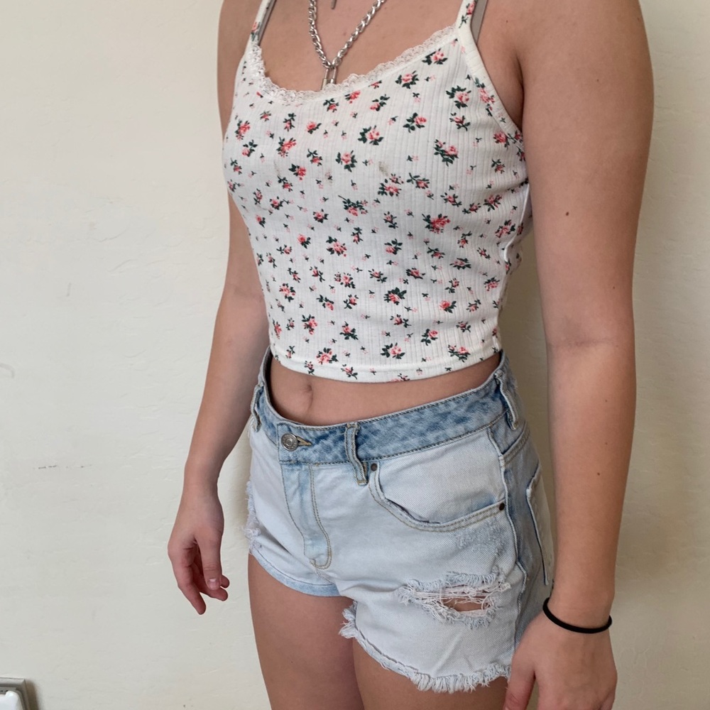 denim shorts